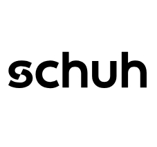 Логотип Schuh - провідного рітейлера взуття, який пропонує широкий вибір моделей від світових брендів.